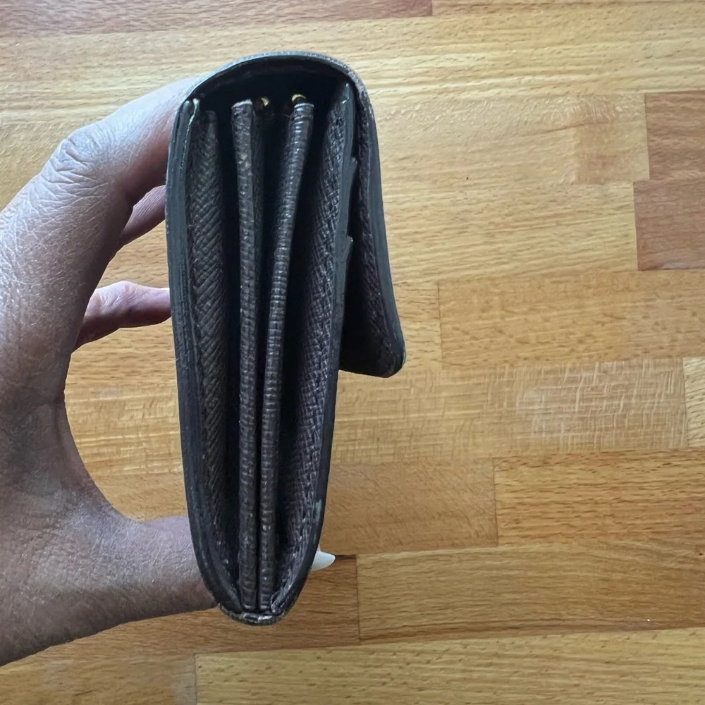 Louis Vuitton Damier Ebene Sarah Wallet